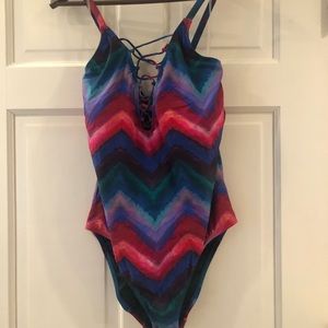 La Blanca tie dye one piece